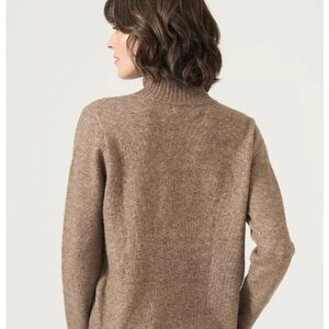 MUJI Taupe Mockneck Sweater